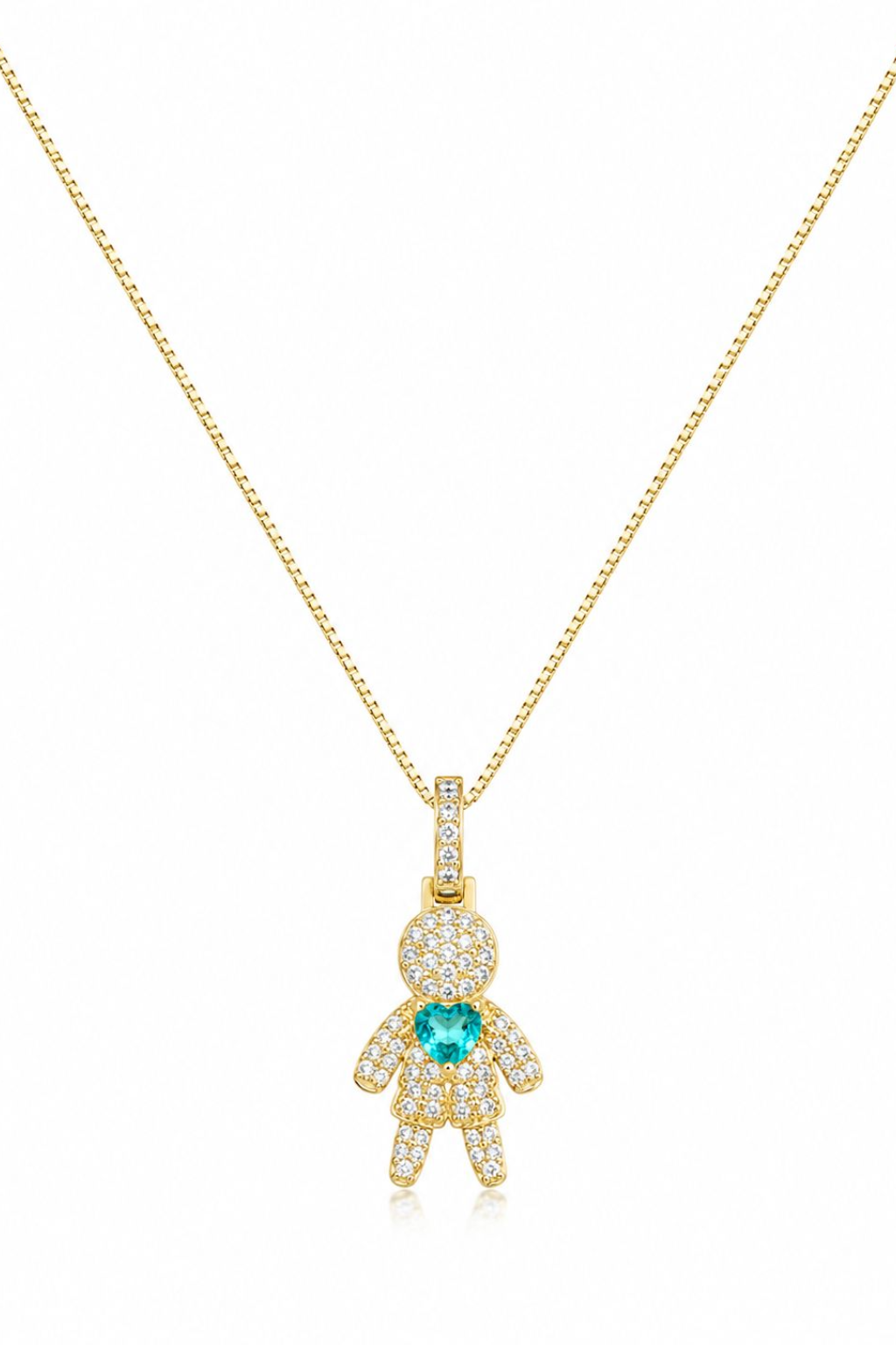 ZENVY Little Love Boy Pendant Necklace