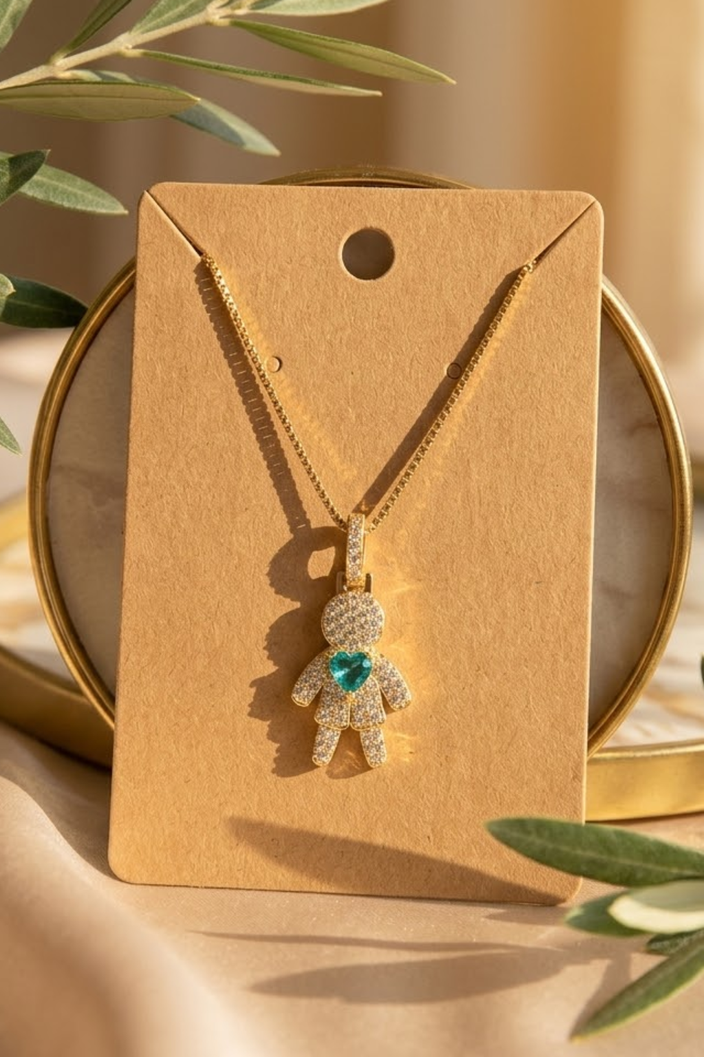 ZENVY Little Love Boy Pendant Necklace