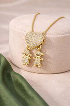 Heart Necklace with Children