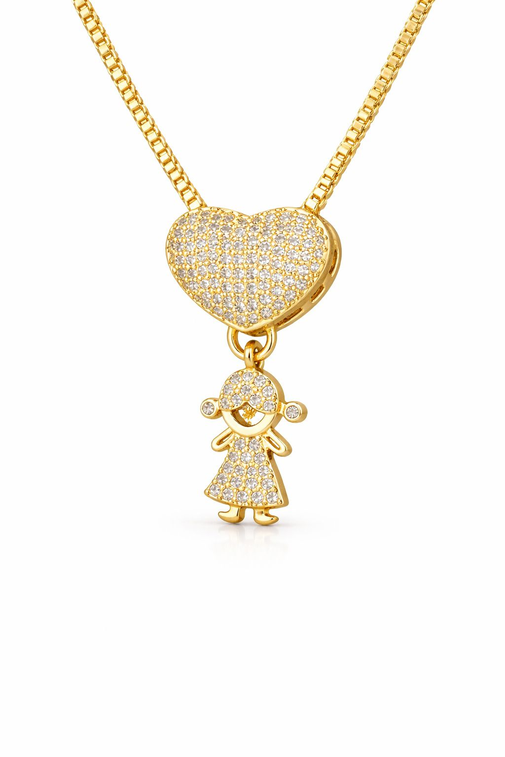 Heart Necklace with Children