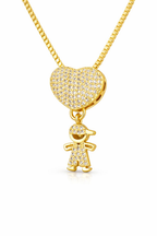Heart Necklace with Children