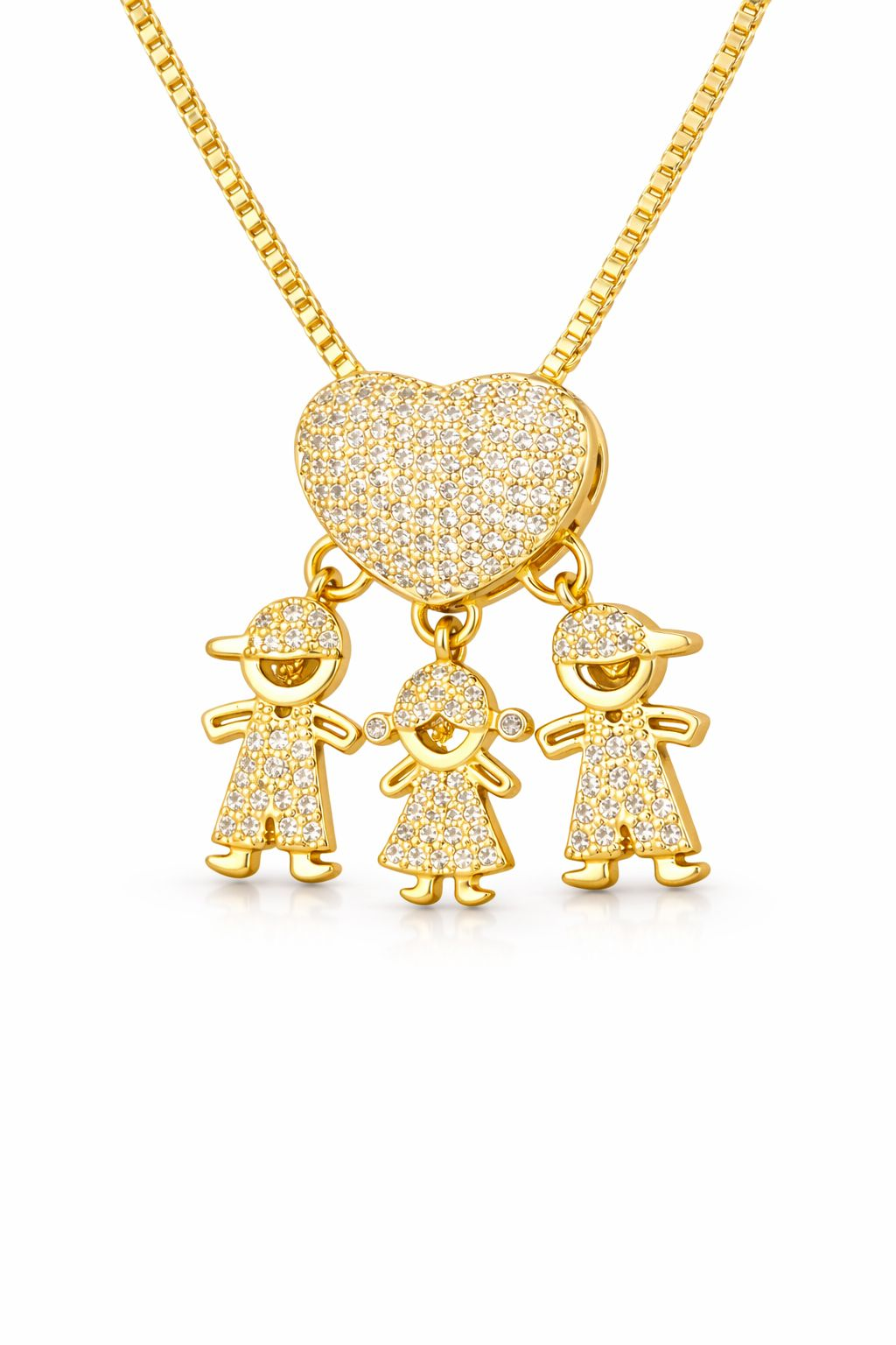 Heart Necklace with Children